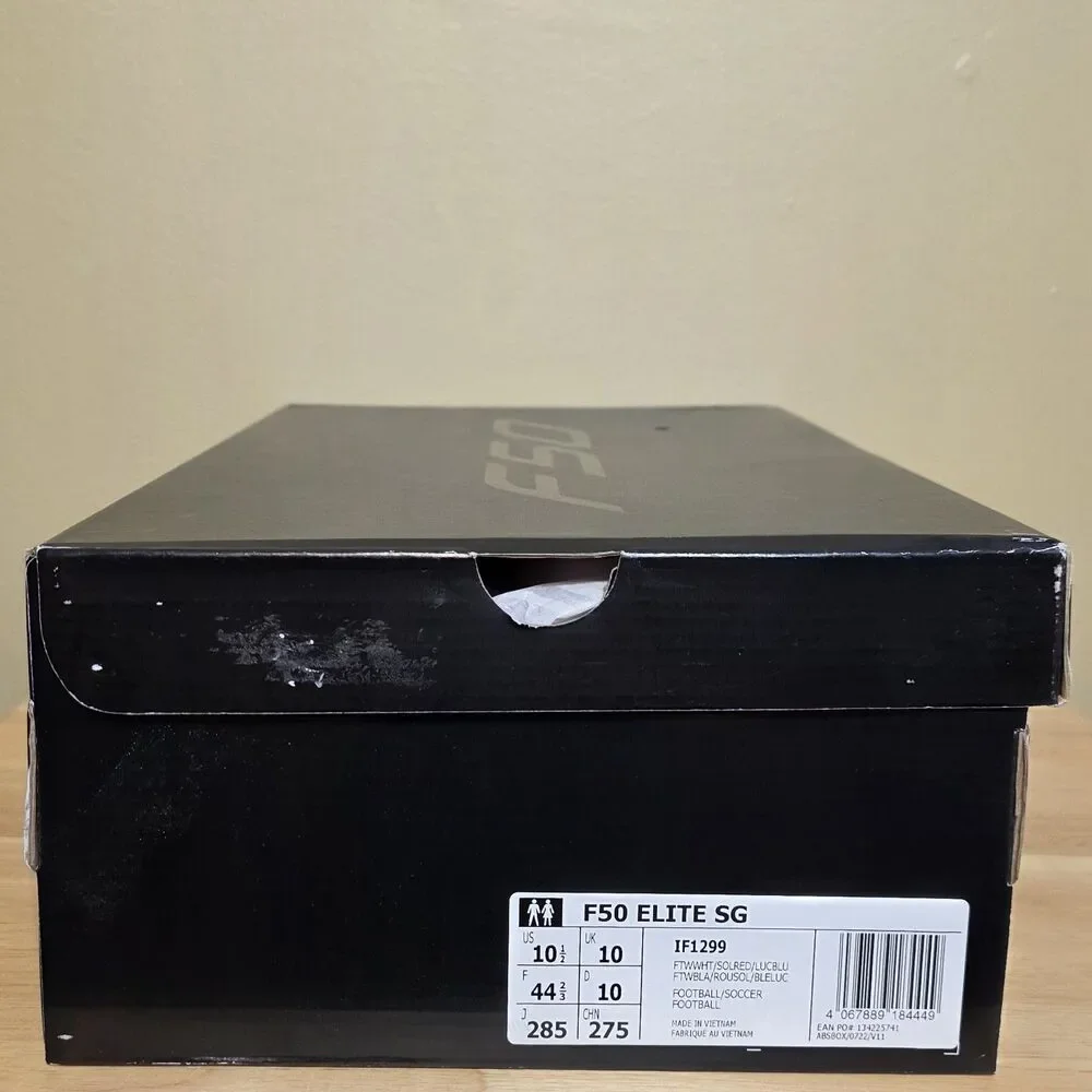 Adidas F50 Elite SG Advancement Pack Soccer Cleats White Blue Red IF1299 10.5